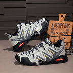 Men's Mesh Hiking Shoes - Lace-Up, Waterproof, Wide Toe Box with Arch Support