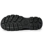Men's Genuine Leather Casual Boots - Lace-Up, Maximum Support, Wide Toe Box with Arch Support