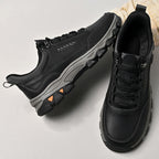Men's Genuine Leather Casual Boots - Lace-Up, Maximum Support, Wide Toe Box with Arch Support