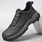 Men's Genuine Leather Casual Boots - Lace-Up, Maximum Support, Wide Toe Box with Arch Support