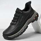 Men's Genuine Leather Casual Boots - Lace-Up, Maximum Support, Wide Toe Box with Arch Support