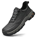 Men's Genuine Leather Casual Boots - Lace-Up, Maximum Support, Wide Toe Box with Arch Support