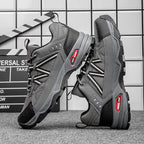Men's Mesh Hiking Shoes - Lace-Up, Enhanced Support, Wide Toe Box with Arch Support