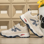 Men's Mesh Hiking Shoes - Lace-Up, Enhanced Support, Wide Toe Box with Arch Support