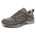 Men's Suede Walking Shoes - Lace-Up, Breathable, Wide Toe Box with Arch Support