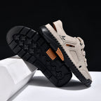 Men's Genuine Leather Sandals - Lace-Up, Maximum Support, Wide Toe Box with Arch Support