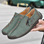 Men's Genuine Leather Casual Boots - Slip-On, Effortless Style, Wide Toe Box with Arch Support