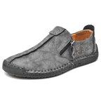 Men's Genuine Leather Casual Boots - Slip-On, Effortless Style, Wide Toe Box with Arch Support