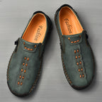 Men's Genuine Leather Casual Boots - Slip-On, Effortless Style, Wide Toe Box with Arch Support