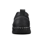 Men's Genuine Leather Casual Boots - Slip-On, Waterproof, Wide Toe Box with Arch Support