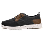 Men's Mesh Walking Shoes - Lace-Up, Breathable, Wide Toe Box with Arch Support