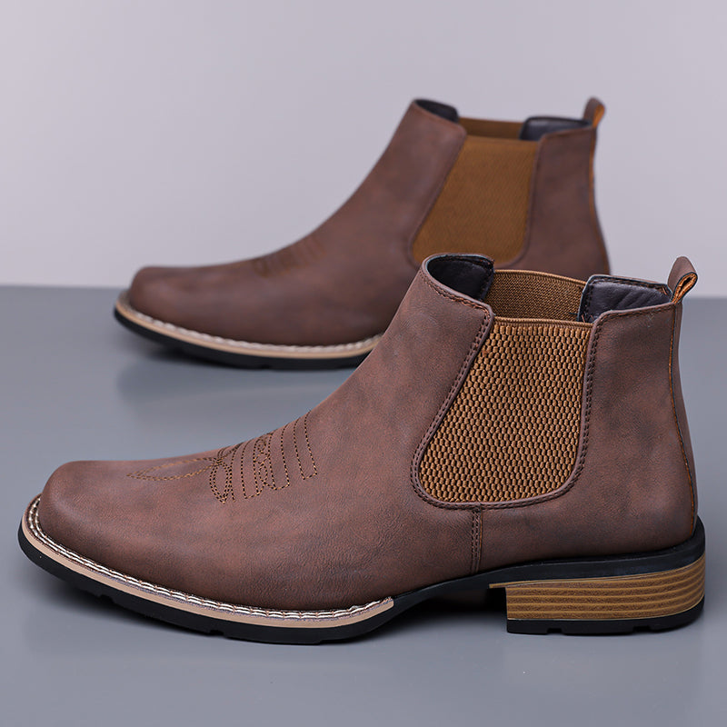 Men's Slip On Chelsea Ankle Boot - Slip-On, Waterproof, Maximum Support, Wide Toe Box with Arch Support