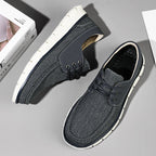 Men's Mesh Walking Shoes - Lace-Up, Maximum Support, Wide Toe Box with Arch Support