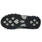 Men's Mixed Material Hiking Shoes - Lace-Up, Waterproof, Wide Toe Box with Arch Support