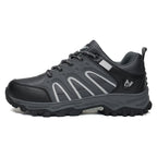 Men's Mixed Material Hiking Shoes - Lace-Up, Waterproof, Wide Toe Box with Arch Support