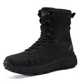 Men's Genuine Leather Work Boots - Lace-Up, Slip-Resistant, Wide Toe Box with Arch Support