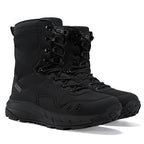 Men's Genuine Leather Work Boots - Lace-Up, Slip-Resistant, Wide Toe Box with Arch Support