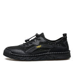 Men's Mesh Hiking Shoes - Slip-On, Breathable, Slip-Resistant, Wide Toe Box with Arch Support