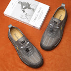 Men's Mesh Hiking Shoes - Slip-On, Breathable, Slip-Resistant, Wide Toe Box with Arch Support