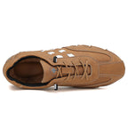 Men's  Low Top Suede Casual Boots - Lace-Up, Waterproof, Wide Toe Box with Arch Support