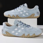 Men's  Low Top Suede Casual Boots - Lace-Up, Waterproof, Wide Toe Box with Arch Support