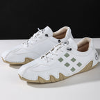 Men's  Low Top Suede Casual Boots - Lace-Up, Waterproof, Wide Toe Box with Arch Support