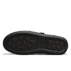 Men's Genuine Leather Walking Shoes - Slip-On, Waterproof, Wide Toe Box with Arch Support
