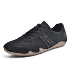 Men's Comfortable Lightweight Anti-Slip Outdoor Walking Work Sneakers - Lace-Up, Waterproof, Wide Toe Box with Arch Support