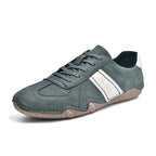 Men's Comfortable Lightweight Anti-Slip Outdoor Walking Work Sneakers - Lace-Up, Waterproof, Wide Toe Box with Arch Support