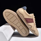Men's Comfortable Lightweight Anti-Slip Outdoor Walking Work Sneakers - Lace-Up, Waterproof, Wide Toe Box with Arch Support