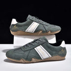 Men's Comfortable Lightweight Anti-Slip Outdoor Walking Work Sneakers - Lace-Up, Waterproof, Wide Toe Box with Arch Support
