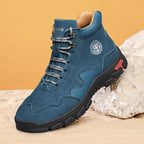 Men's Suede Work Boots - Lace-Up, Waterproof, Wide Toe Box with Arch Support