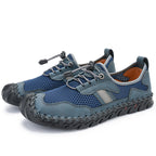 Men's Mesh Hiking Shoes - Slip-On, Breathable, Slip-Resistant, Wide Toe Box with Arch Support
