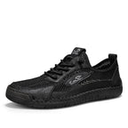 Men's Mixed Material Hiking Water Shoes - Slip-On, Lightweight, Wide Toe Box with Arch Support