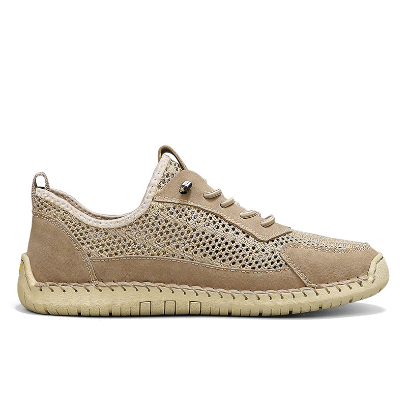 Men's Mixed Material Hiking Water Shoes - Slip-On, Lightweight, Wide Toe Box with Arch Support
