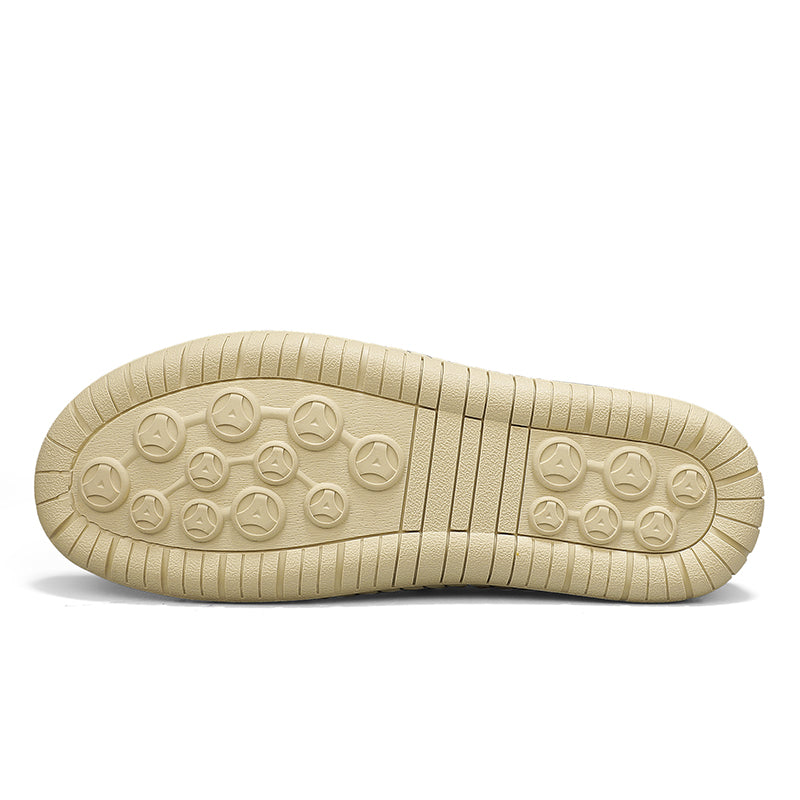 Men's Mixed Material Hiking Water Shoes - Slip-On, Lightweight, Wide Toe Box with Arch Support