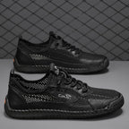 Men's Mixed Material Hiking Water Shoes - Slip-On, Lightweight, Wide Toe Box with Arch Support