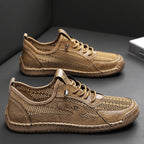 Men's Mixed Material Hiking Water Shoes - Slip-On, Lightweight, Wide Toe Box with Arch Support