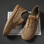 Men's Mixed Material Hiking Water Shoes - Slip-On, Lightweight, Wide Toe Box with Arch Support