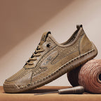 Men's Mixed Material Hiking Water Shoes - Slip-On, Lightweight, Wide Toe Box with Arch Support