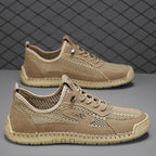 Men's Mixed Material Hiking Water Shoes - Slip-On, Lightweight, Wide Toe Box with Arch Support