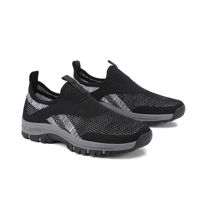(⏰Clearance Sale - 70% OFF🔥)Men's Mesh Hiking Shoes - Slip-On, Lightweight, Wide Toe Box with Arch Support