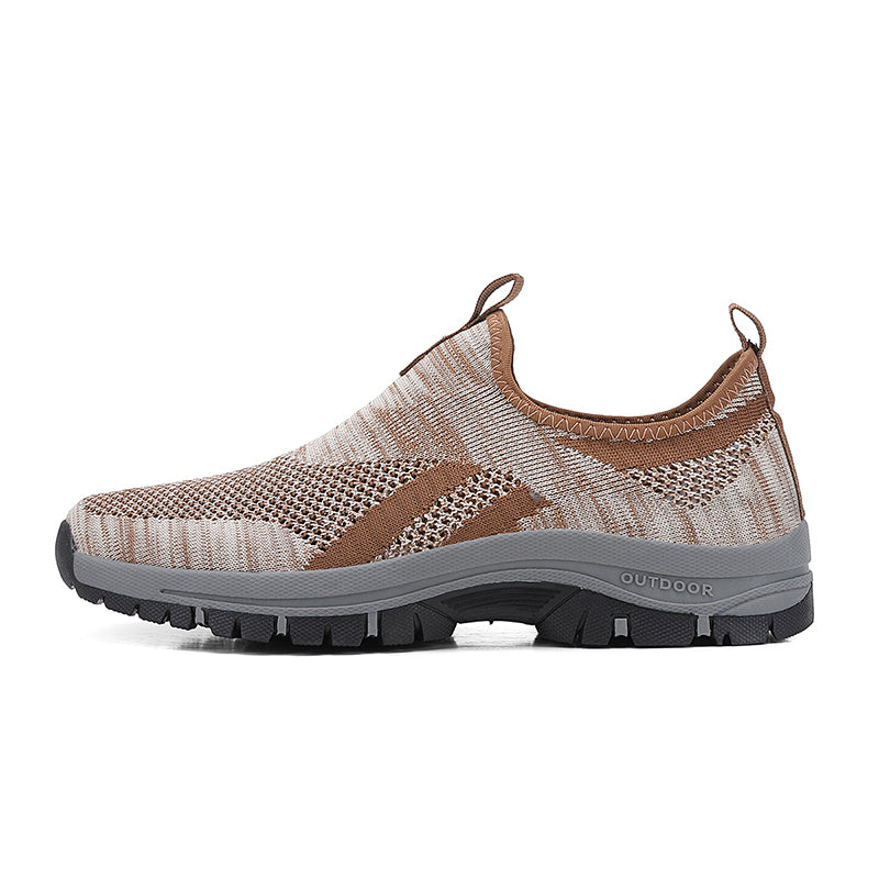 (⏰Clearance Sale - 70% OFF🔥)Men's Mesh Hiking Shoes - Slip-On, Lightweight, Wide Toe Box with Arch Support