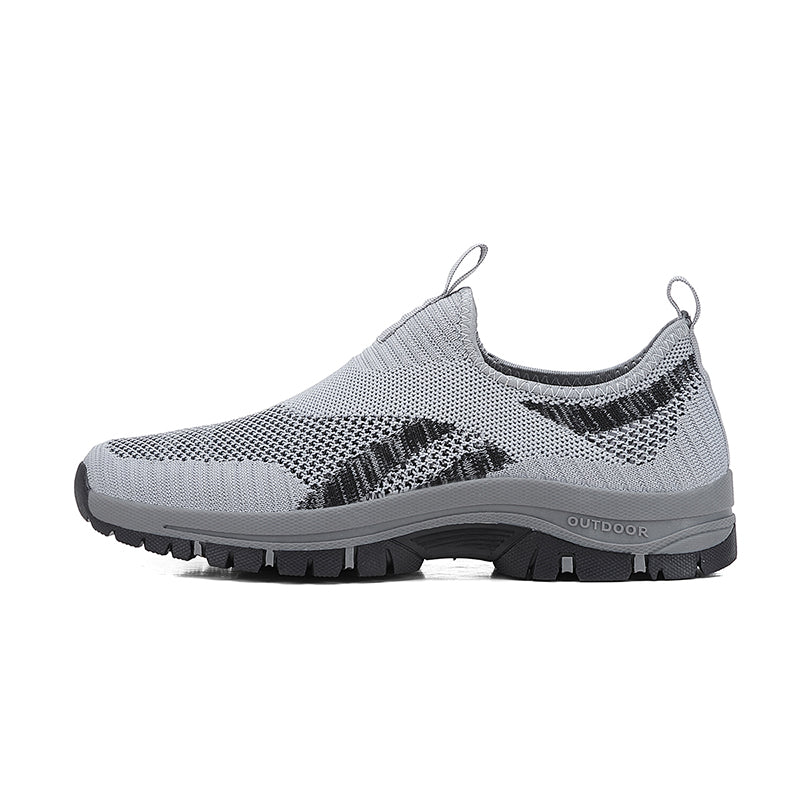 (⏰Clearance Sale - 70% OFF🔥)Men's Mesh Hiking Shoes - Slip-On, Lightweight, Wide Toe Box with Arch Support