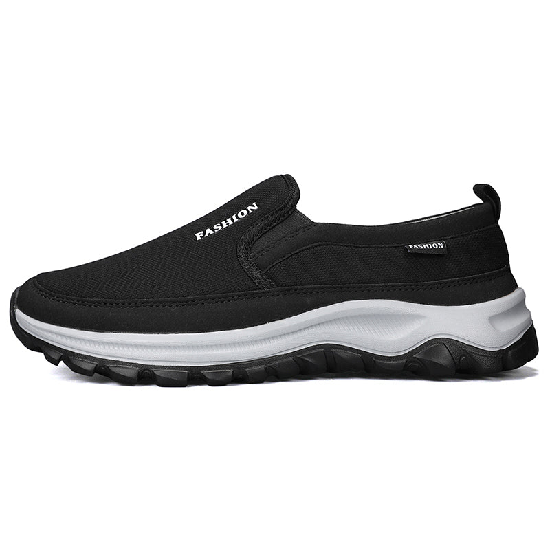 Men's Slip On Walking Casual Loafers - Slip-On, Cushioned, Wide Toe Box with Arch Support