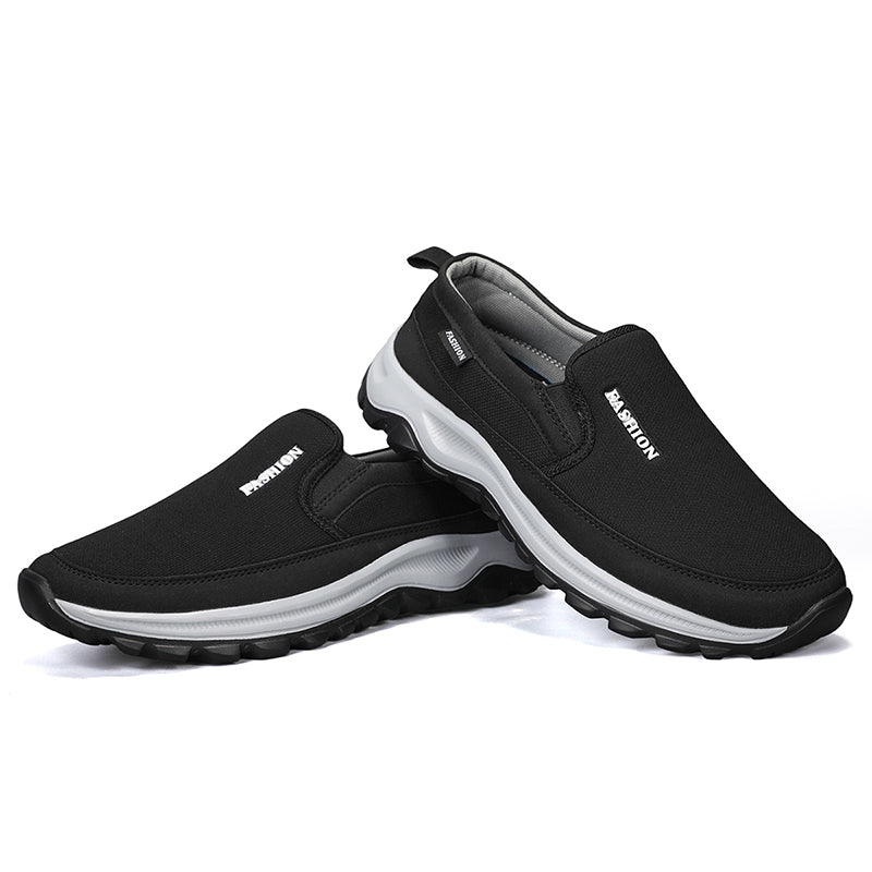 Men's Slip On Walking Casual Loafers - Slip-On, Cushioned, Wide Toe Box with Arch Support