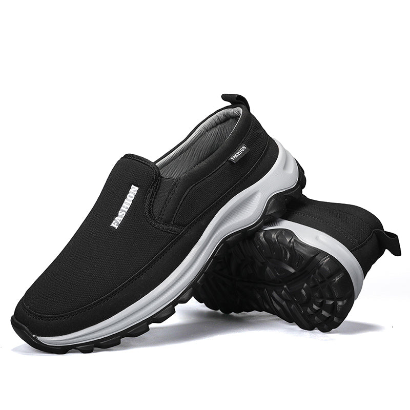 Men's Slip On Walking Casual Loafers - Slip-On, Cushioned, Wide Toe Box with Arch Support