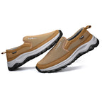 Men's Slip On Walking Casual Loafers - Slip-On, Cushioned, Wide Toe Box with Arch Support