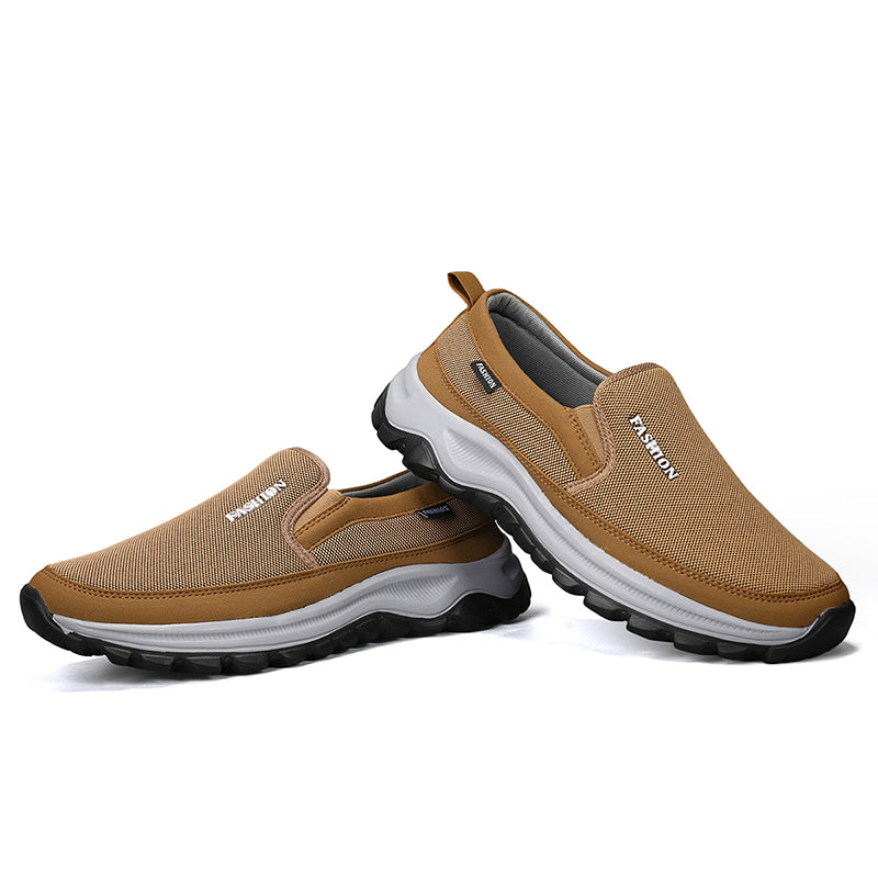 Men's Slip On Walking Casual Loafers - Slip-On, Cushioned, Wide Toe Box with Arch Support