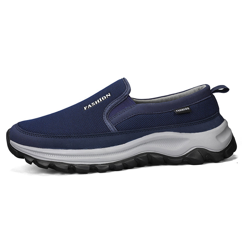 Men's Slip On Walking Casual Loafers - Slip-On, Cushioned, Wide Toe Box with Arch Support